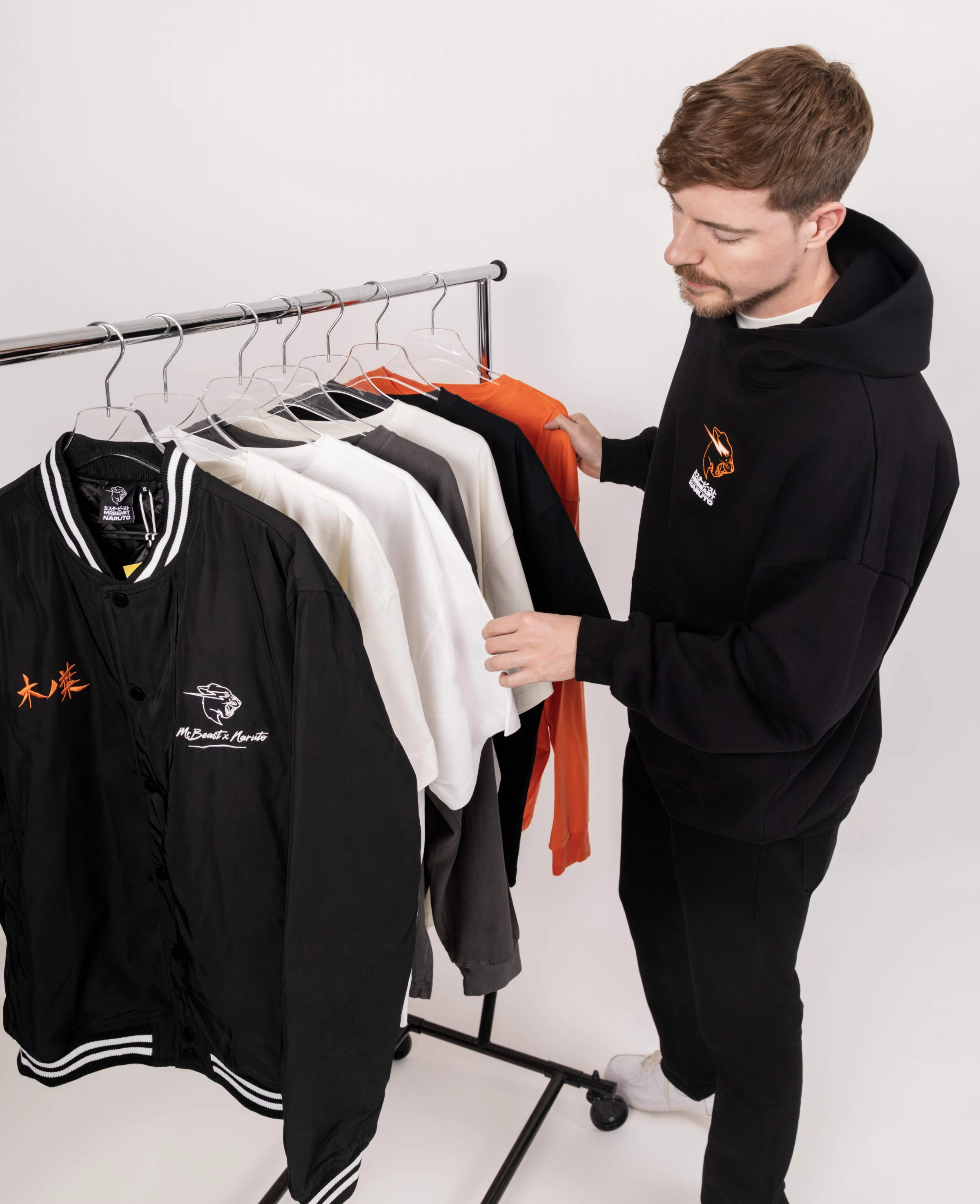 MrBeast with the new Naruto collection | Source: MrBeast 