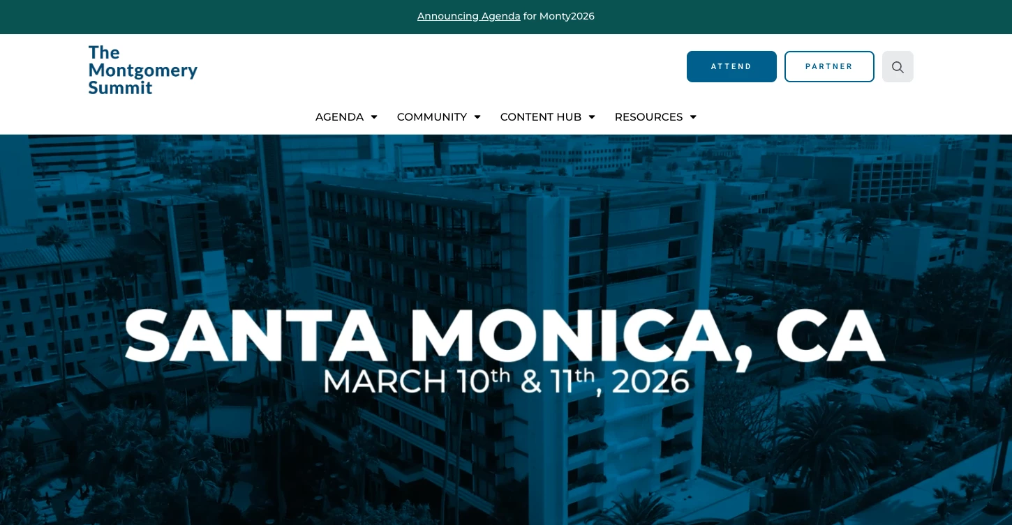 Business strategy conference The Montgomery Summit The Montgomery Summit homepage