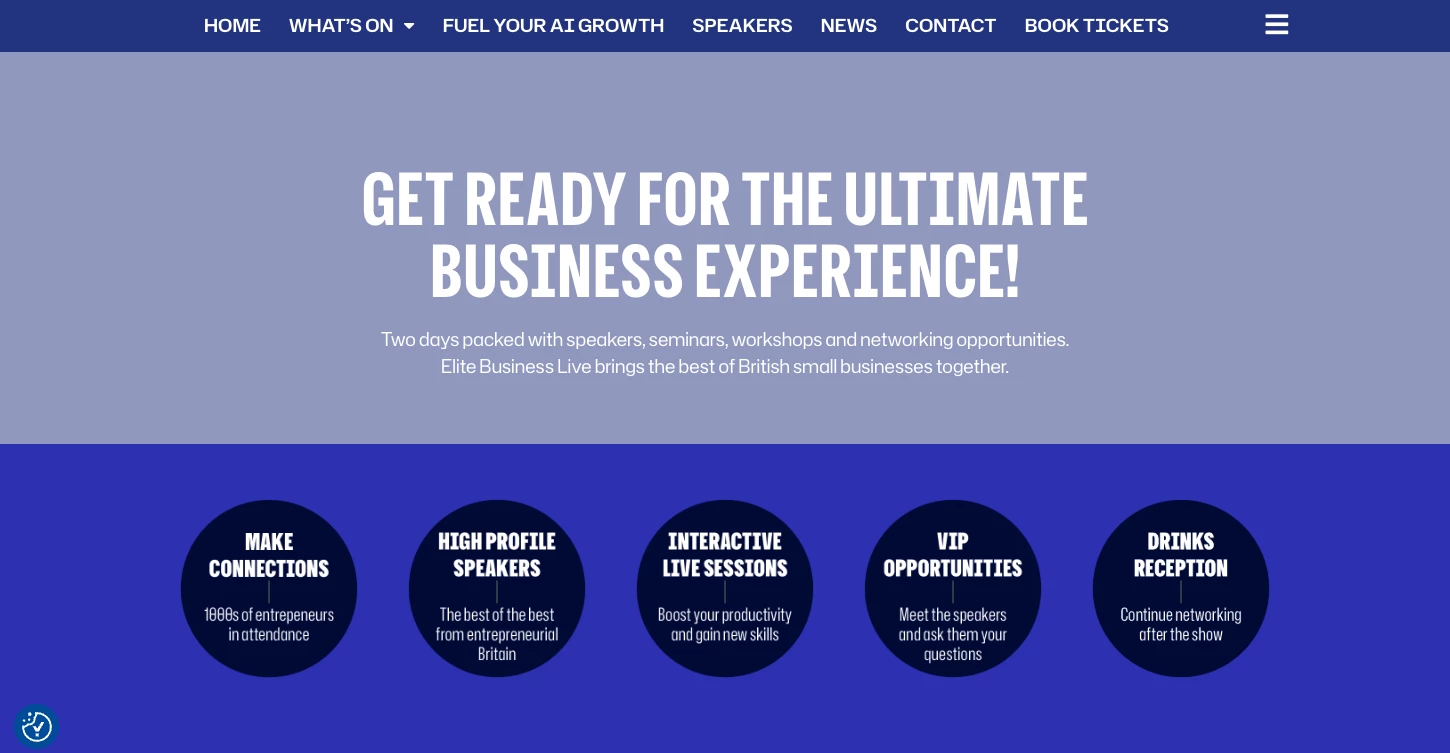 Business Strategy Conference Elite Business Live Elite Business Live homepage.