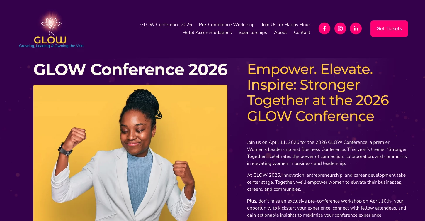 Business Strategy Conference GLOW GLOW homepage