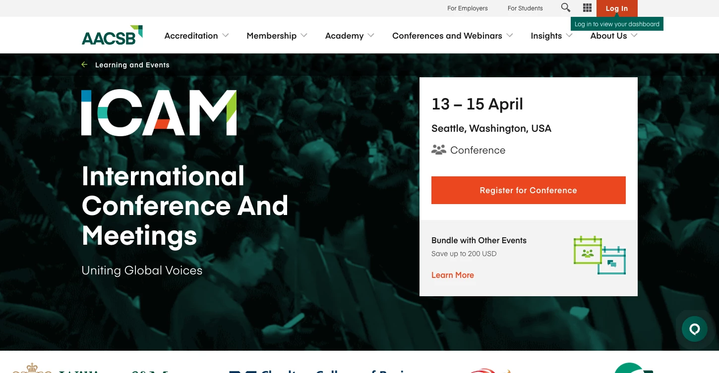 Business Strategy Conference ICAM ICAM homepage.