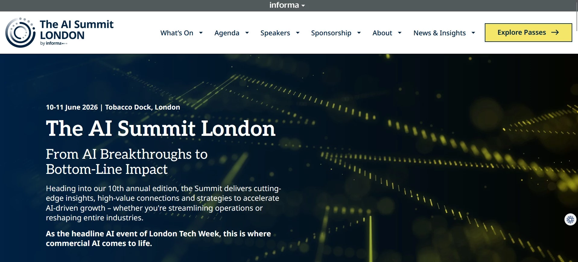 AI Summit London homepage