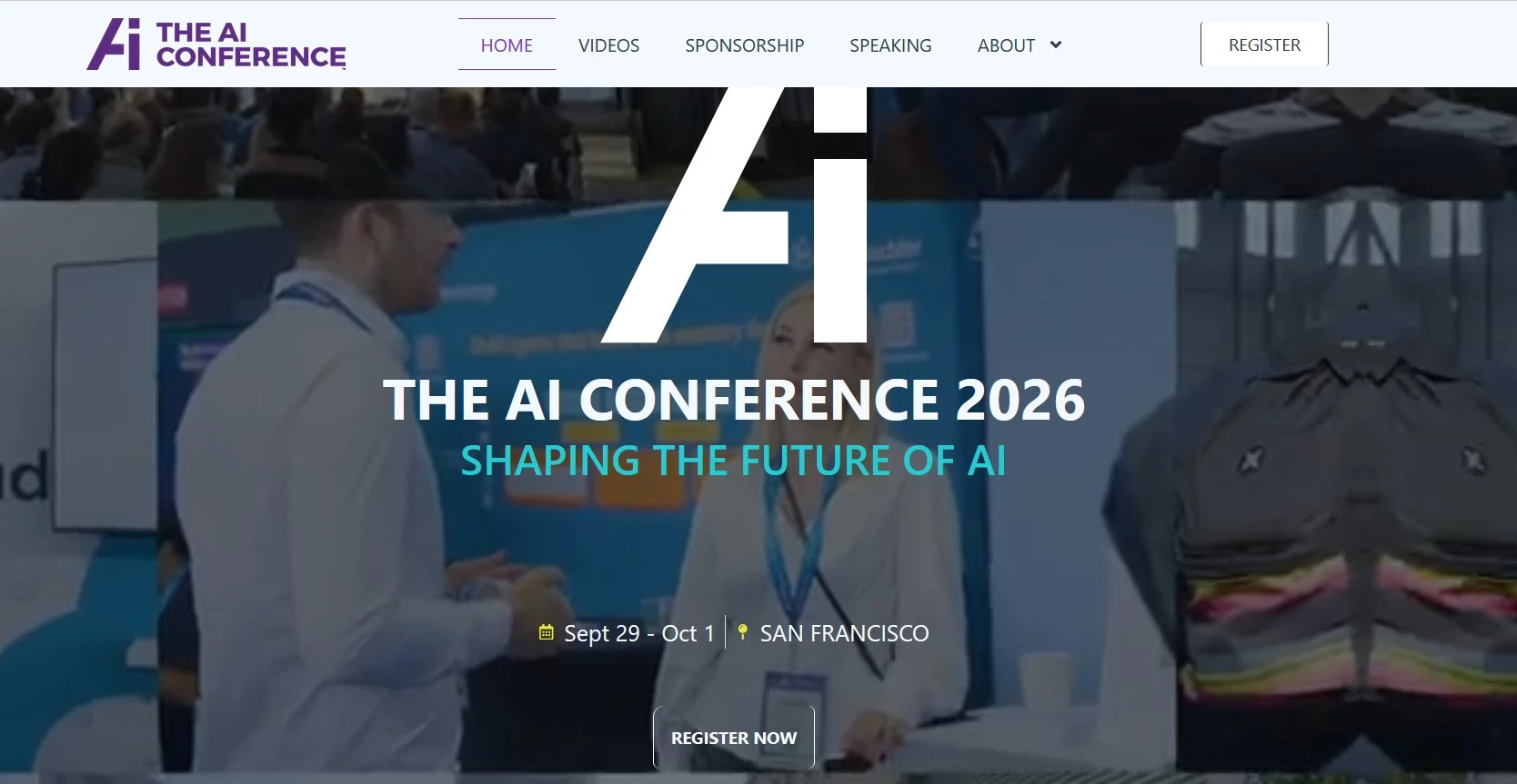 The AI Conference homepage