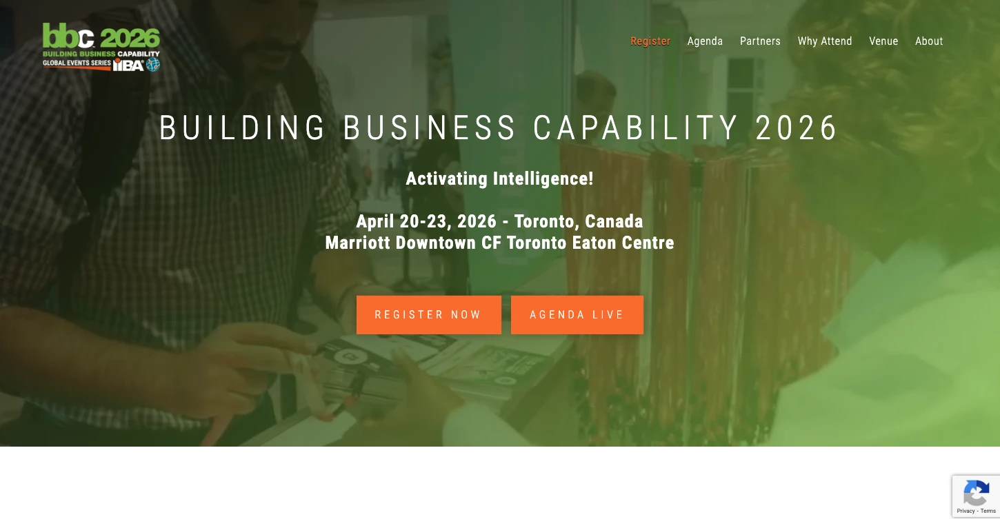 Business Strategy Conference Building Business Capability Building Business Capability homepage
