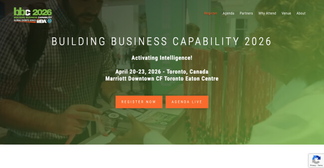 Building Business Capability homepage