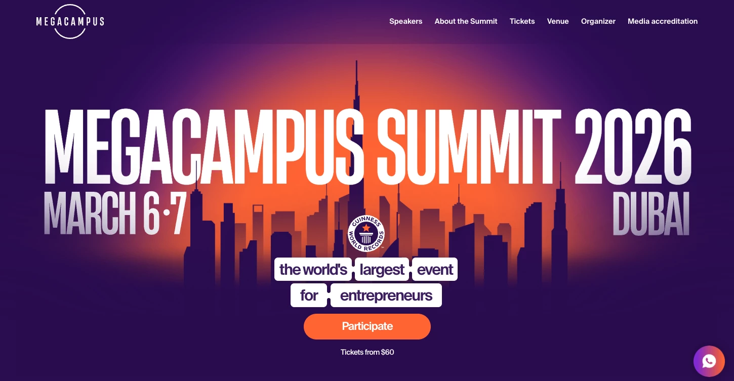 Business strategy conference Megacampus Megacampus homepage