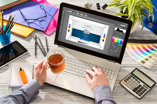 craftig brand identity on a laptop crafting brand identity on a laptop