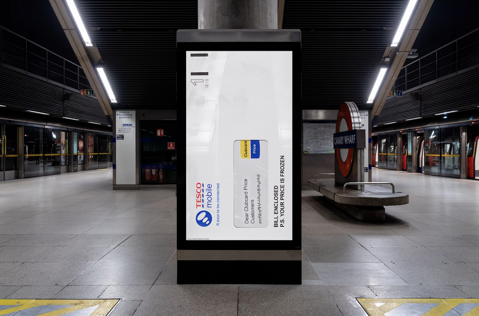 Tesco's OOH signage | Source: Tesco Mobile