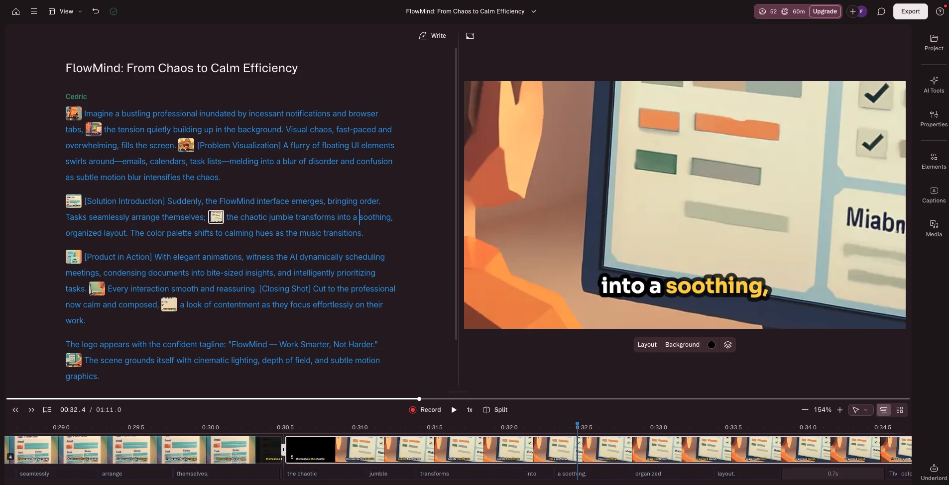 Descript dashboard Best video editing apps Descript