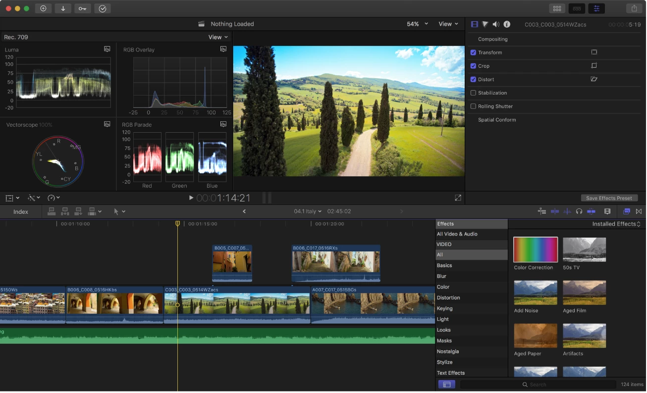 Final Cut Pro dashboard Best video editing apps final cut pro