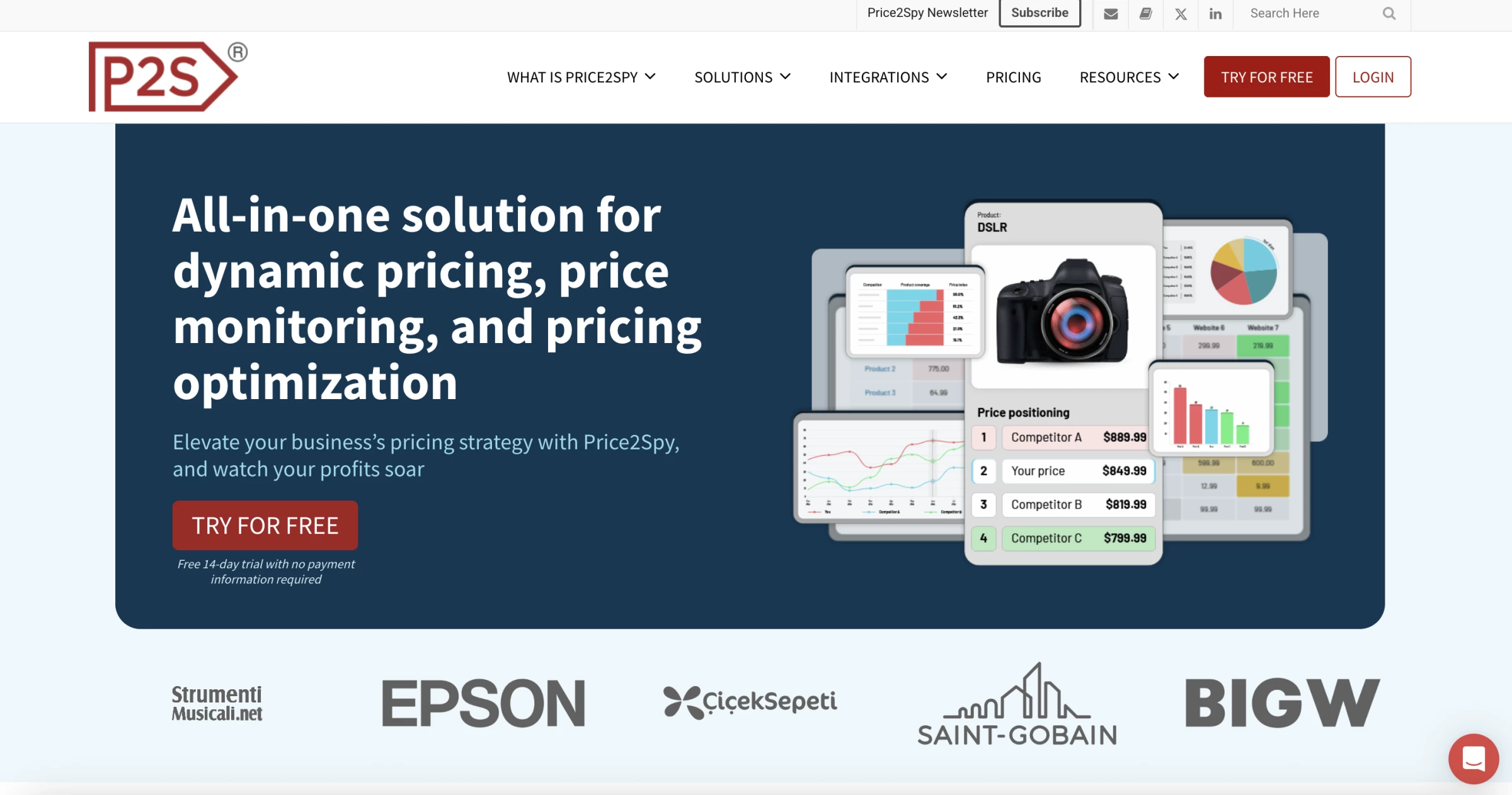 Price Tracking Tools Price2Spy