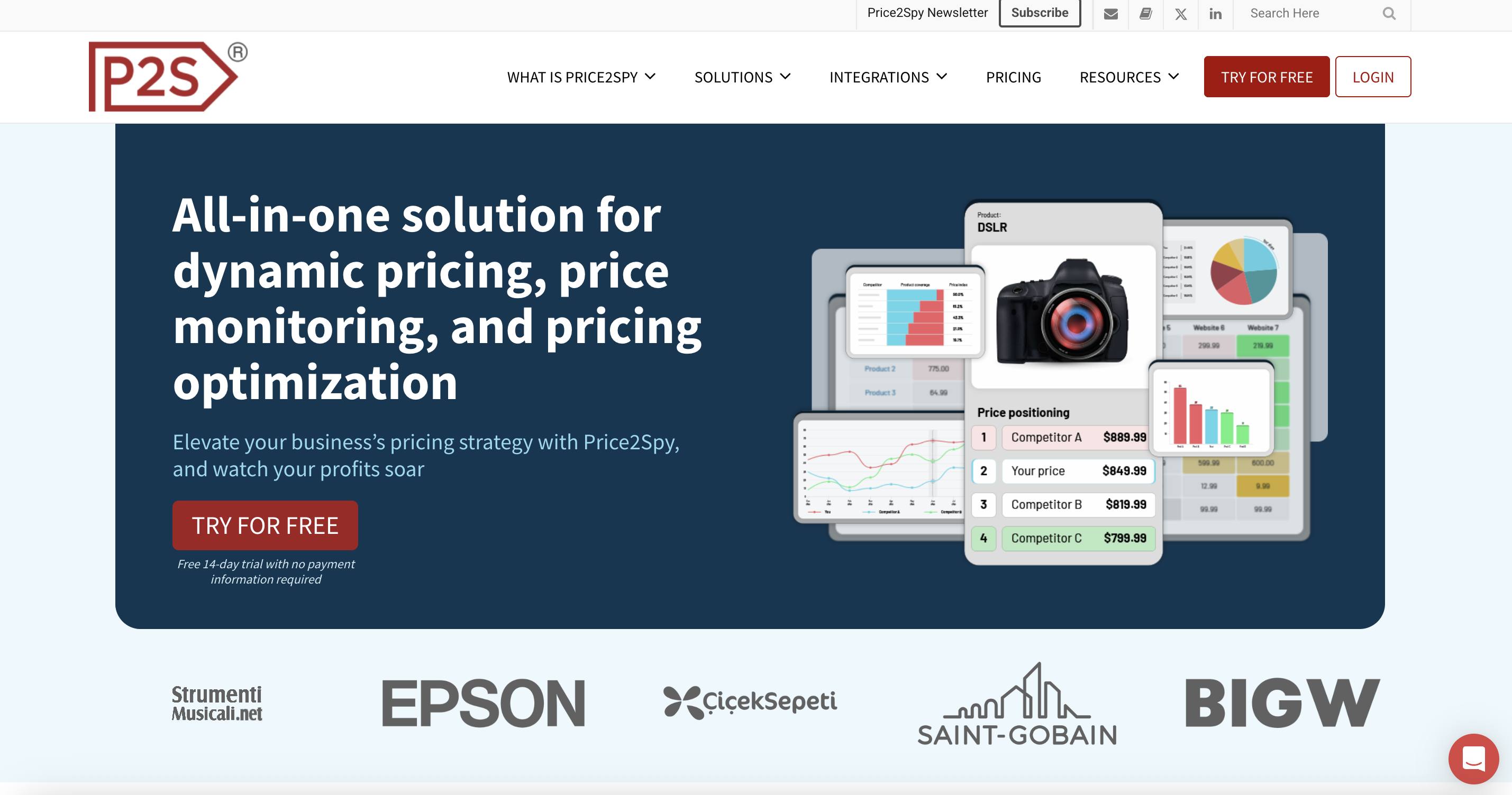 Price2Spy Homepage Price Tracking Tools Price2Spy