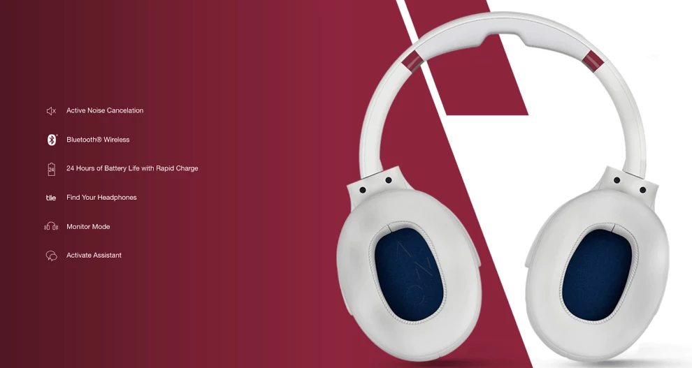 scullcandy venue noise-canceling headphones product page design scullcandy venue noise-canceling headphones product page design
