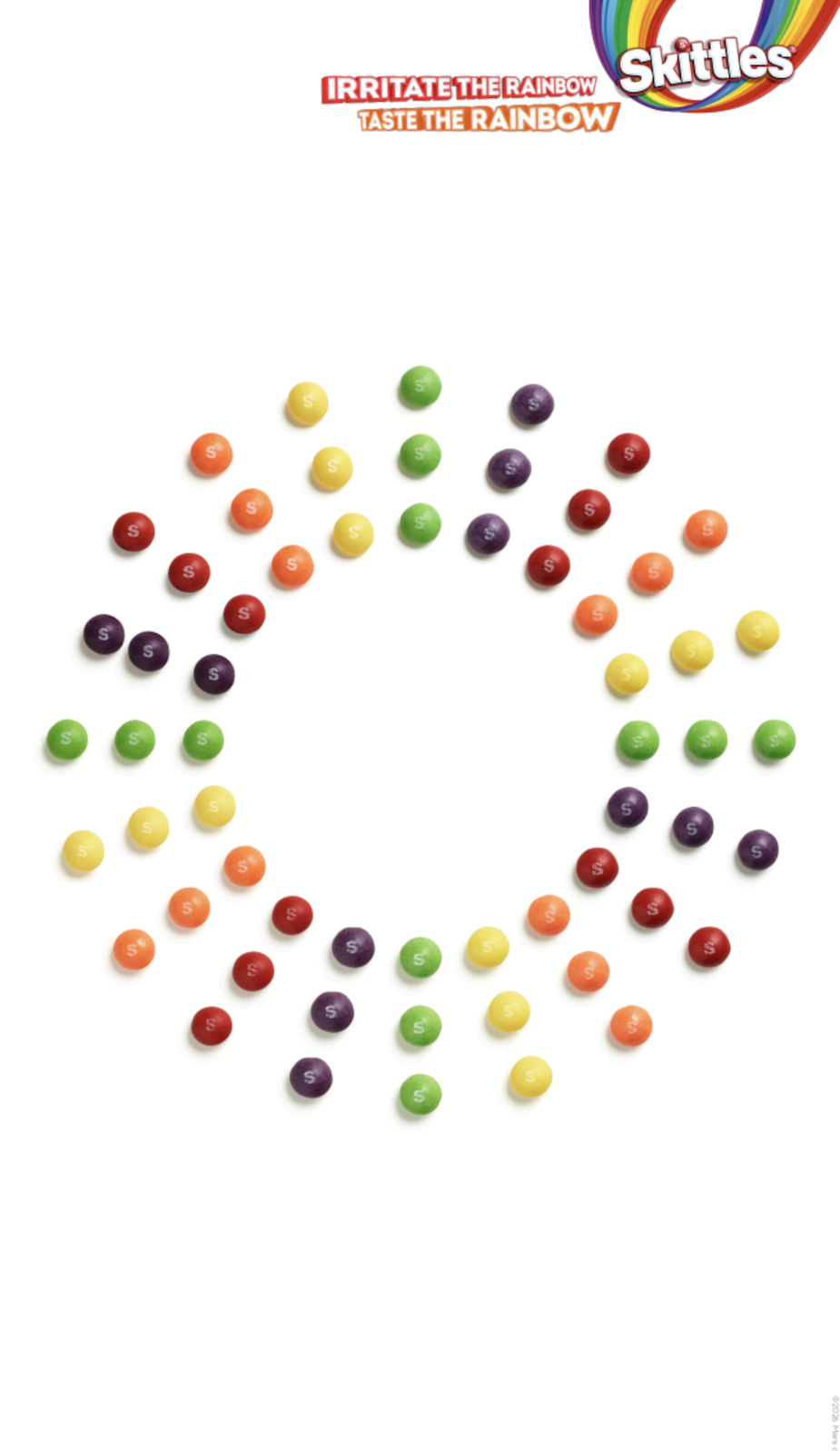 Skittles 'Irritate the Rainbow' OOH Visuals | Source: Skittles