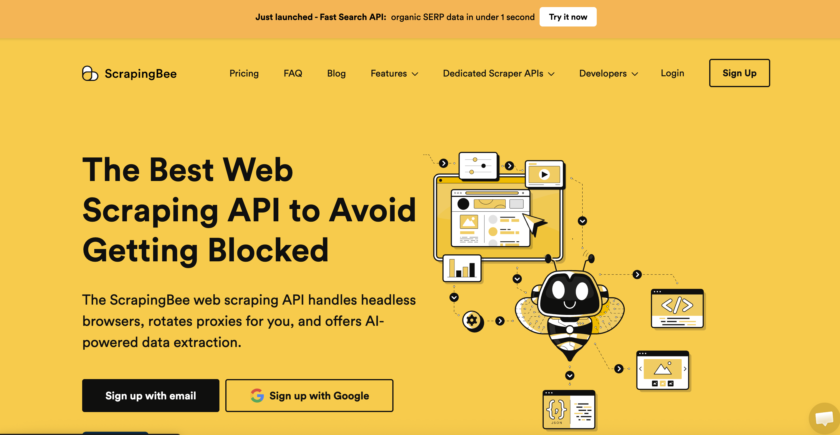 Web Scraping API ScrapingBee