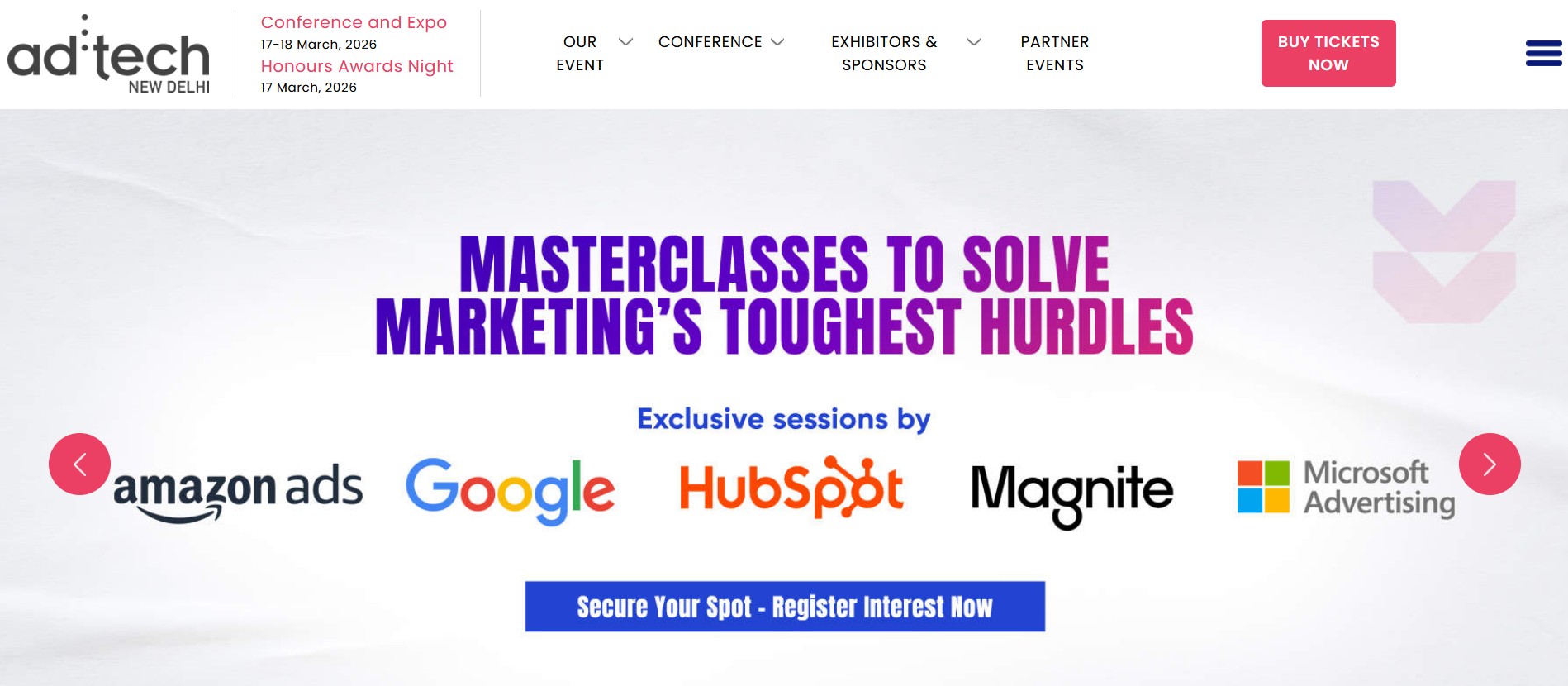 ad:tech New Delhi homepage