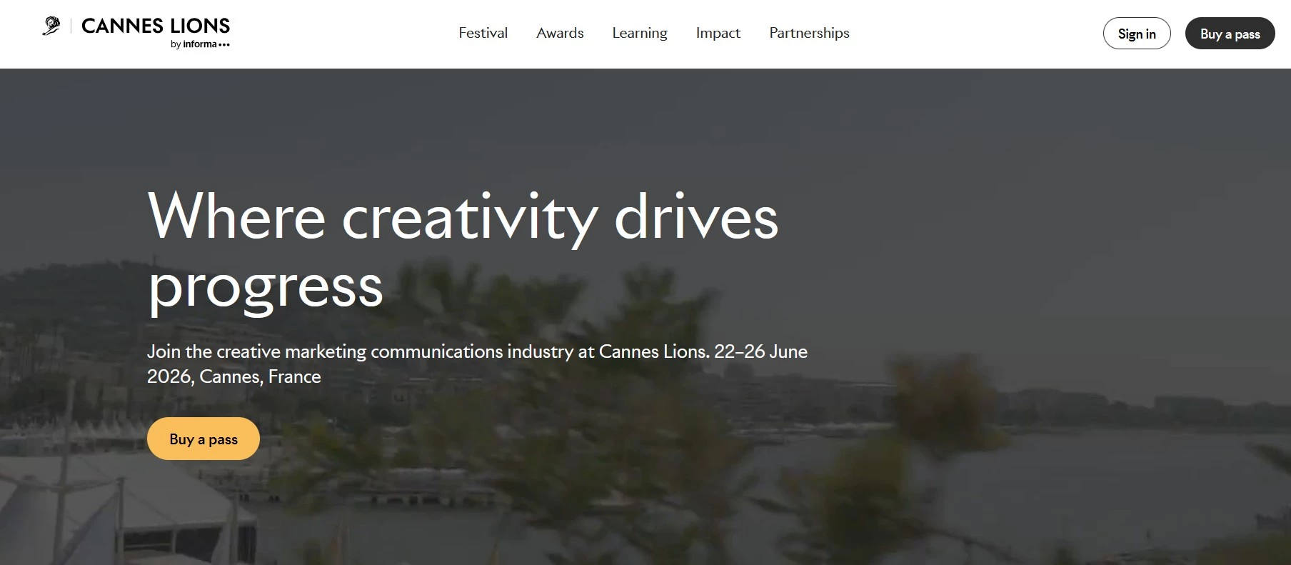 Cannes Lions Festival of Creativity Cannes Lions Festival of Creativity homepage
