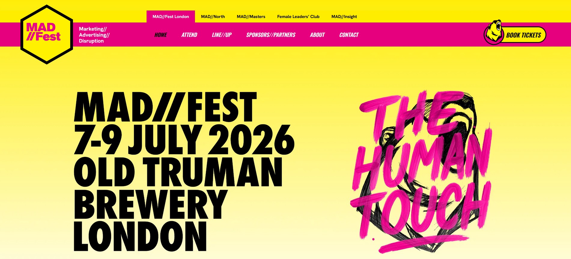 MAD//Fest London homepage