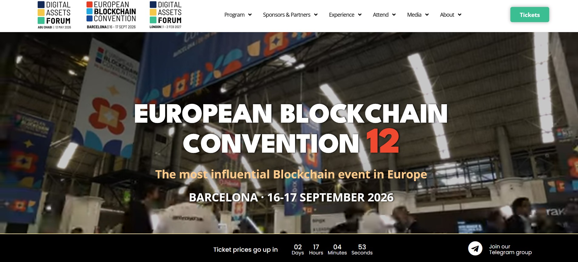 European Blockchain Convention European Blockchain Convention homepage