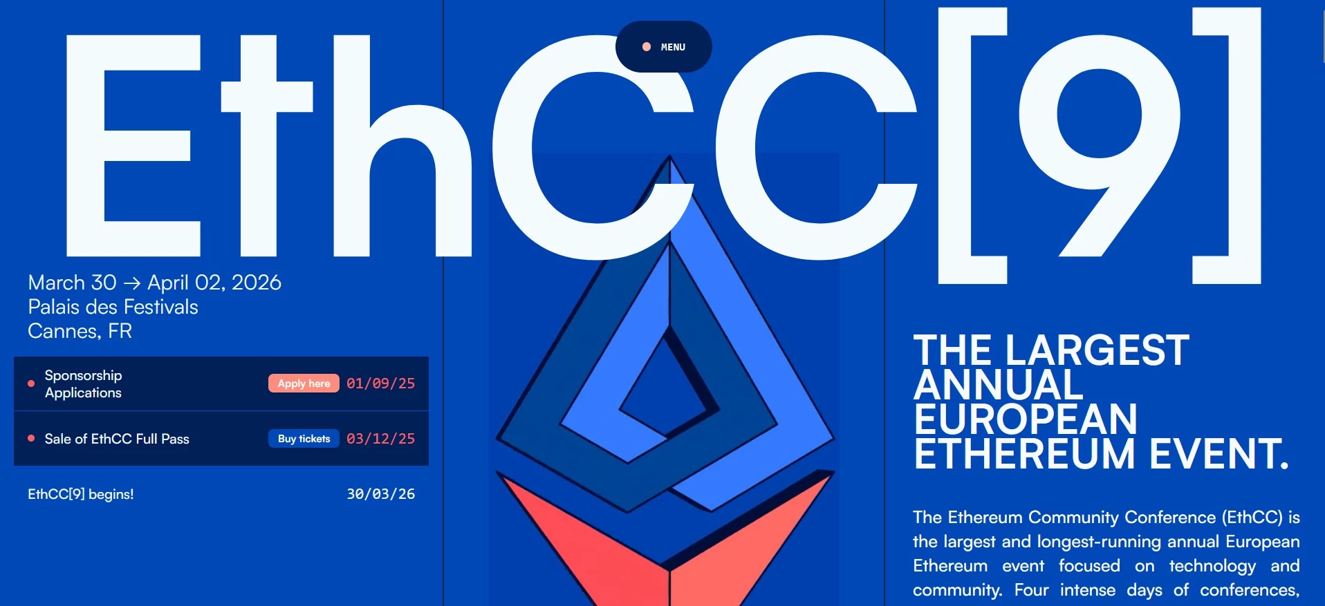 EthCC homepage