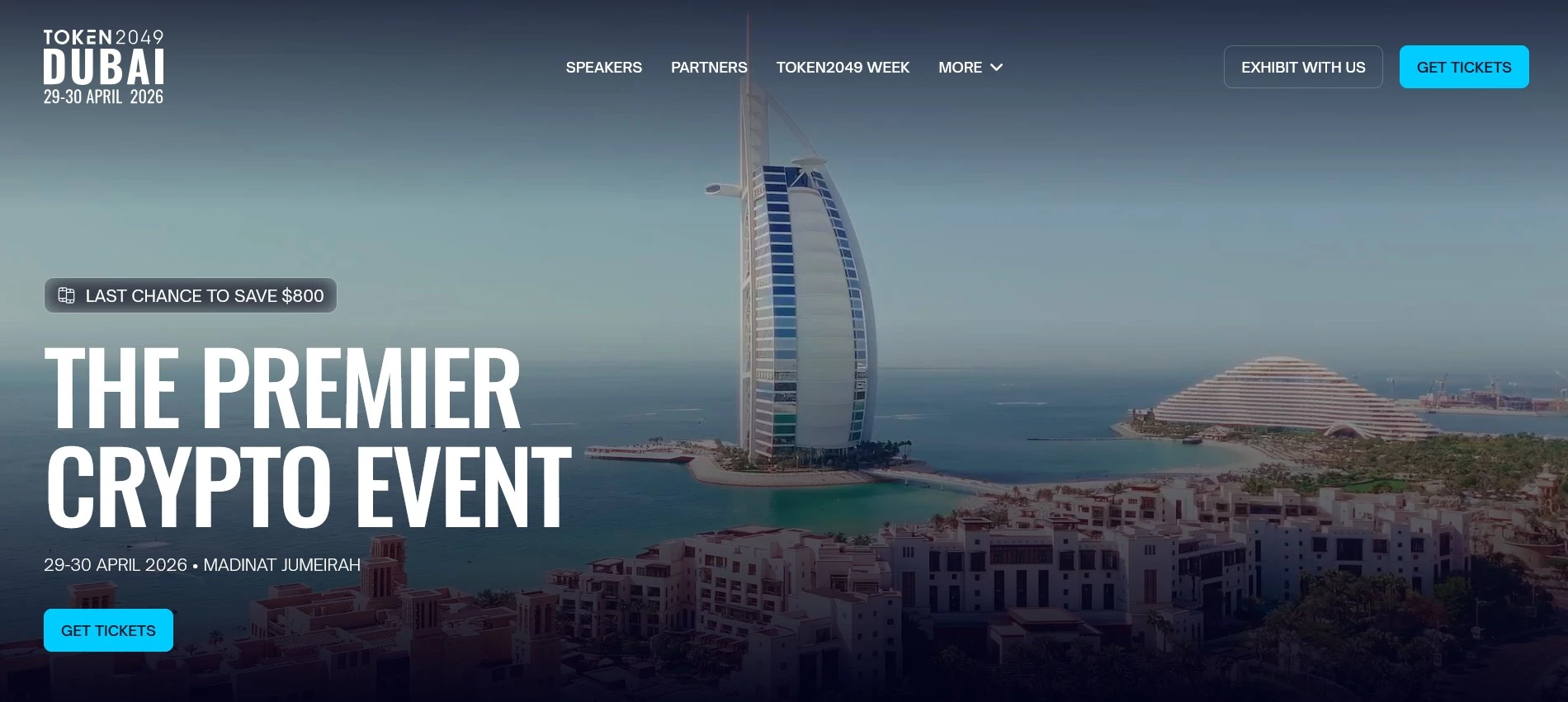 TOKEN2049 Dubai homepage