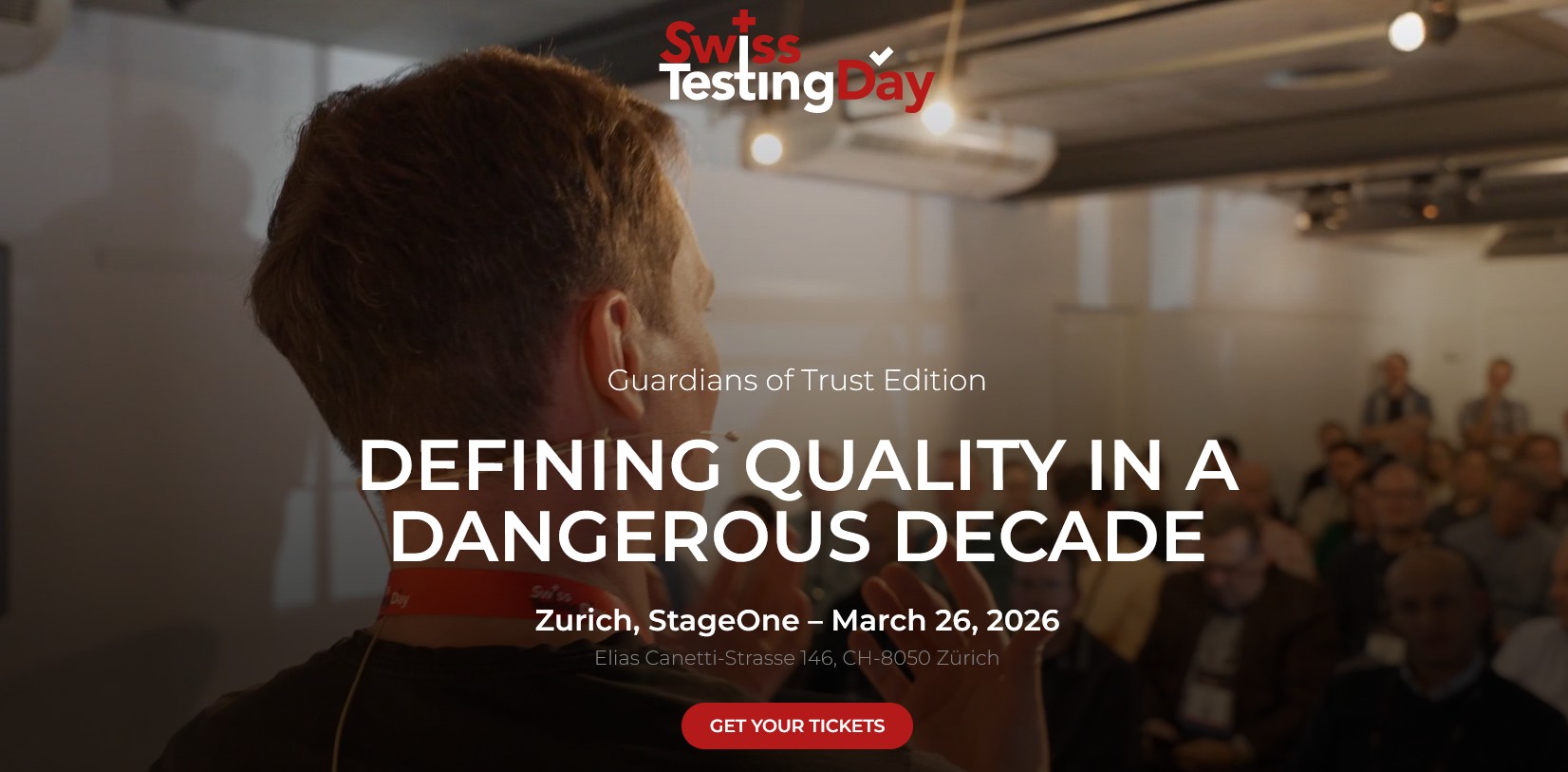 Swiss Testing Day homepage