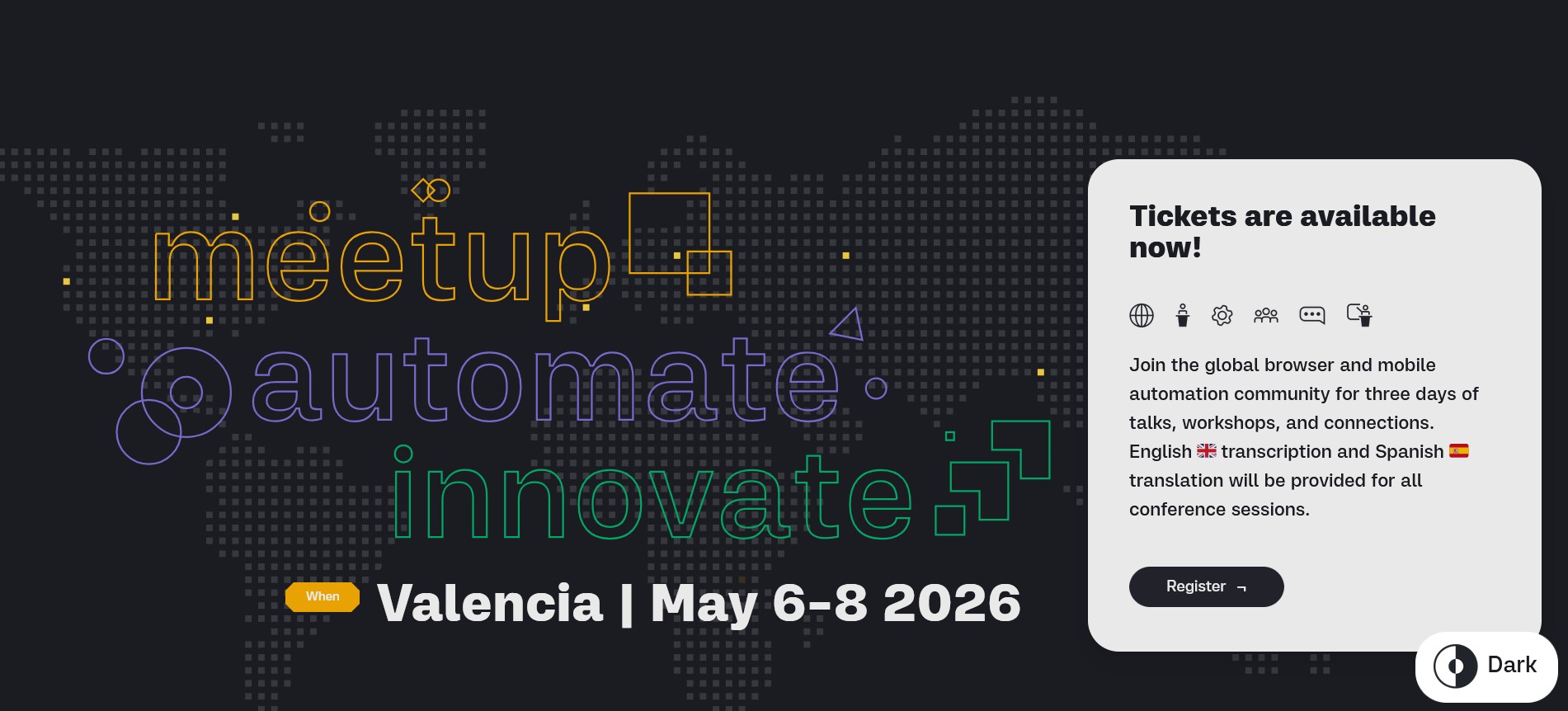 SeleniumConf homepage