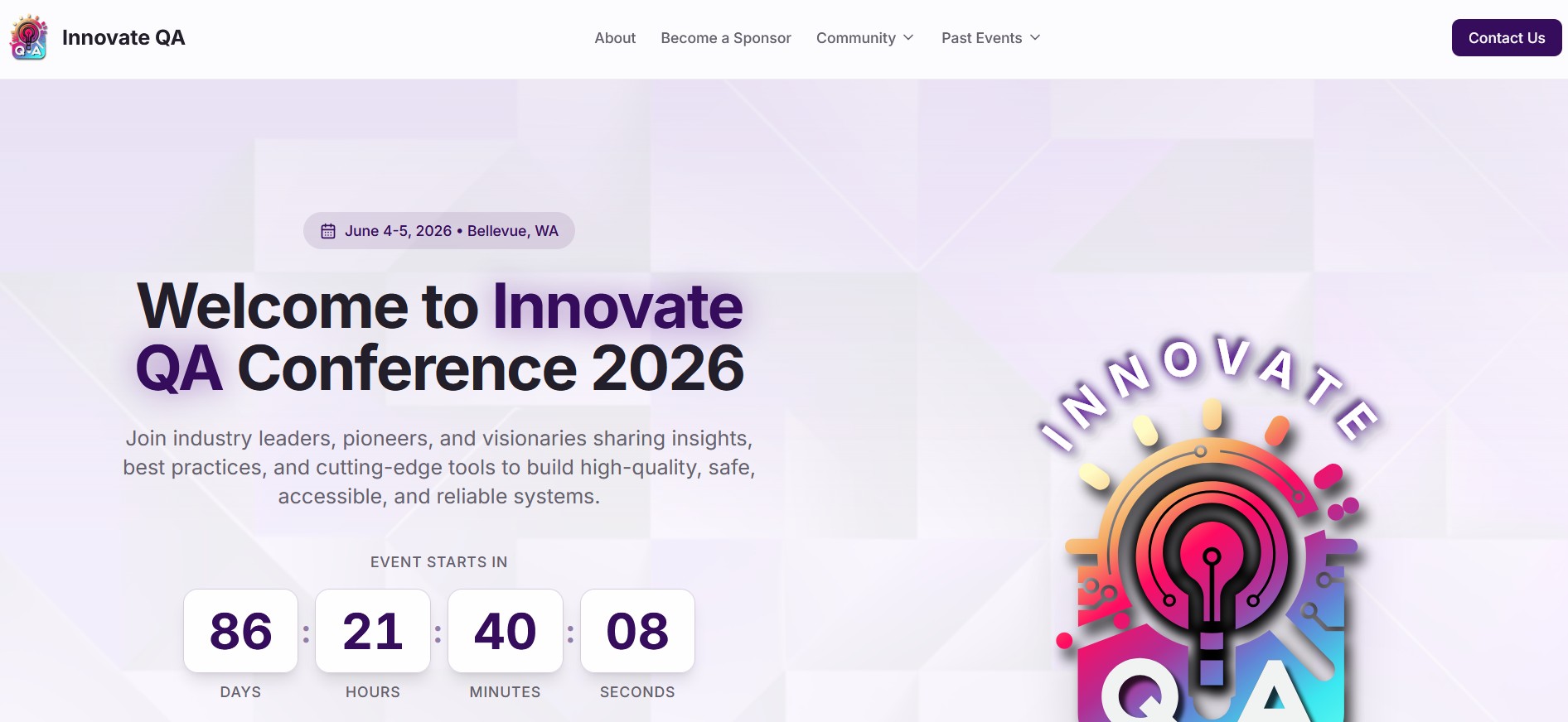Innovate QA homepage