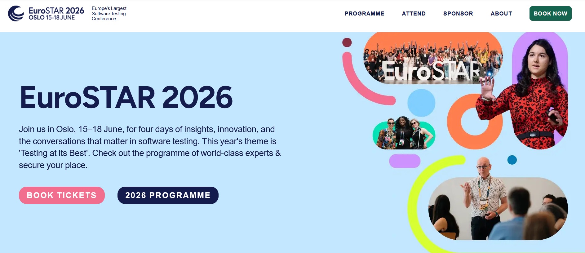 EuroStar homepage