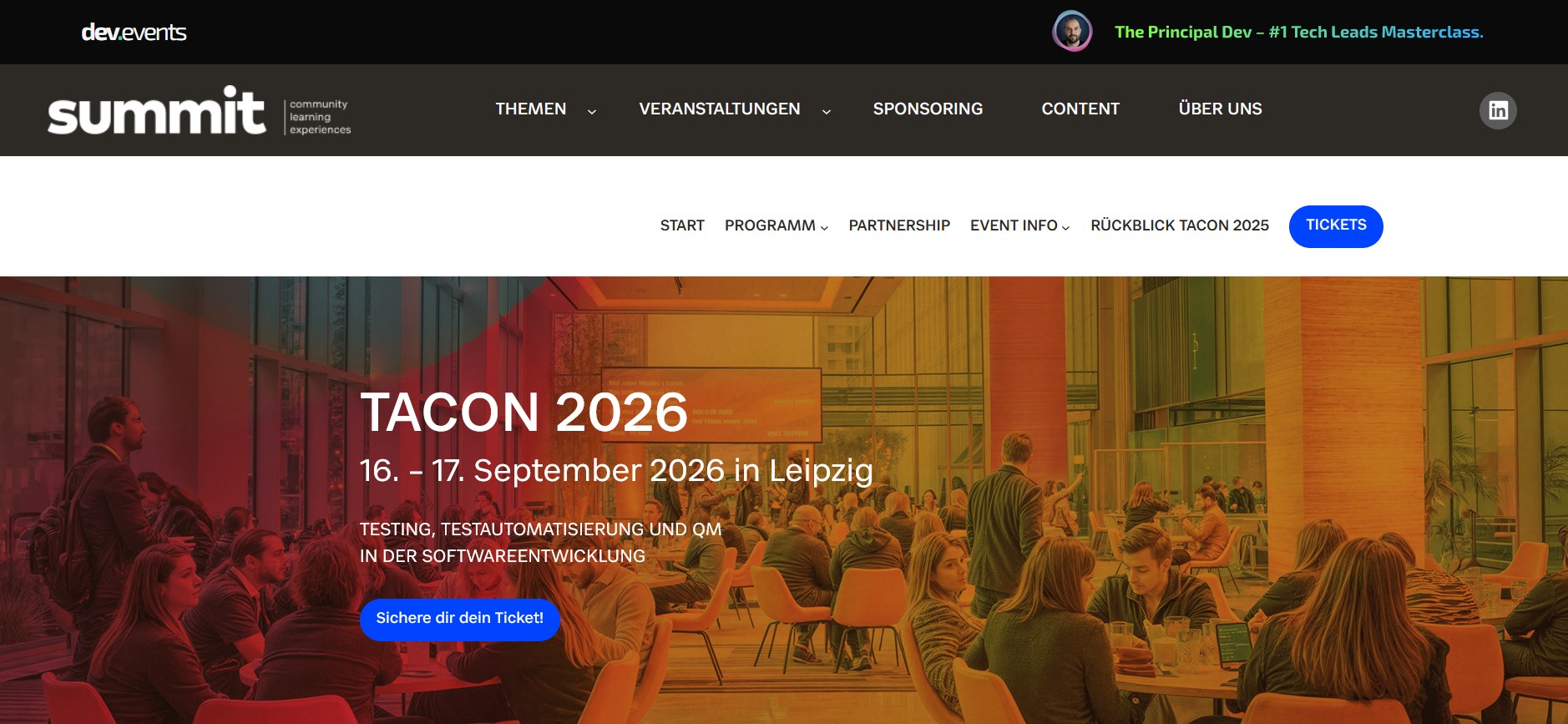 Test Automation Conference (TACON) homepage