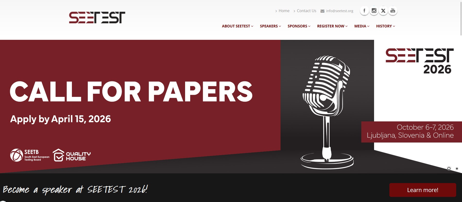 SEETEST homepage