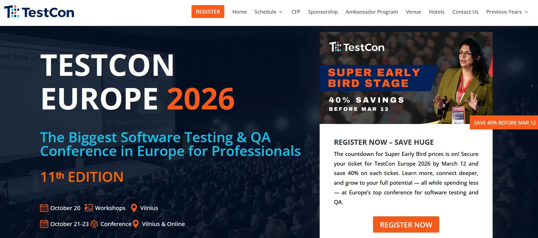 TestCon Europe TestCon Europe homepage