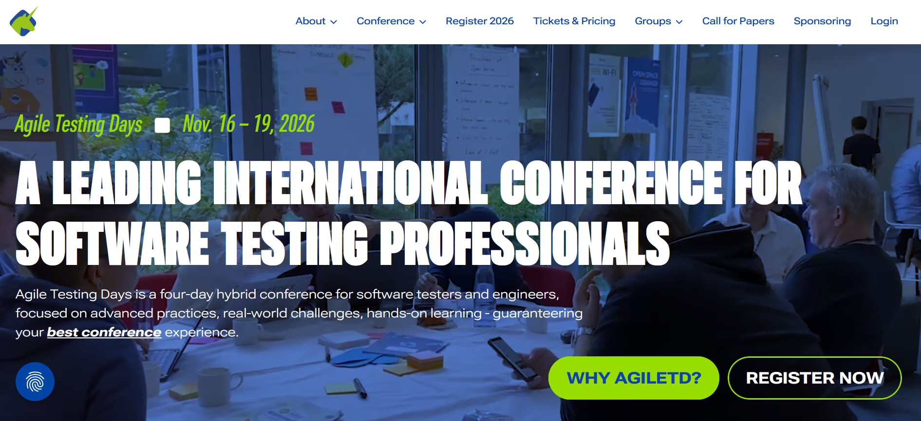 Agile Testng Days homepage